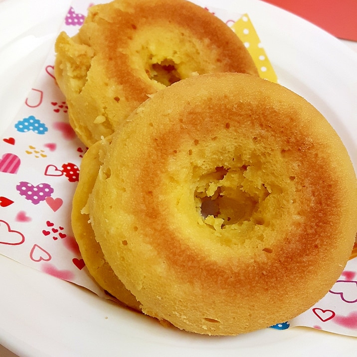 HMで!(^^)ふんわり豆腐の焼きドーナツ♪